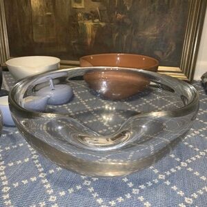 1980’s LARGE 11.5” Tiffany Elsa peretti thumbprint Bowl